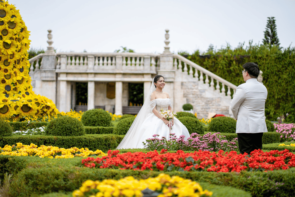 Vườn hoa Le Jardin D&rsquo;Amour mang đến ph&ocirc;ng nền l&atilde;ng mạn v&agrave; thơ mộng để chụp ảnh (Nguồn: Sun World Ba Na Hills)